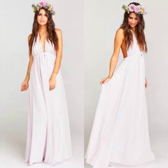 Show Me Your MuMu Dresses & Skirts - Show Me Your Mumu Lavender Luna Halter Dress Size Small - Altered & Flawed